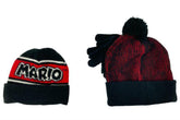 Nintendo Super Mario Boy's Accessories Beanies Pair of Gloves Black Red